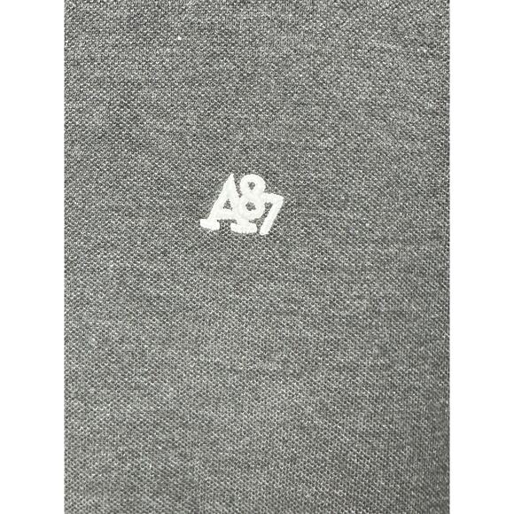 Aeropostale Mens Polo Shirt Solid Dark Gray Large Cotton Blend Short Sleeve - Picture 4 of 10